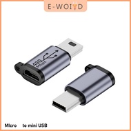 USB-C TO Micro USB mini USB อะแดปเตอร์ Type-C ตัวเมียเป็น Micro USB ตัวผู้แปลงสำหรับชาร์จโทรศัพท์แท็