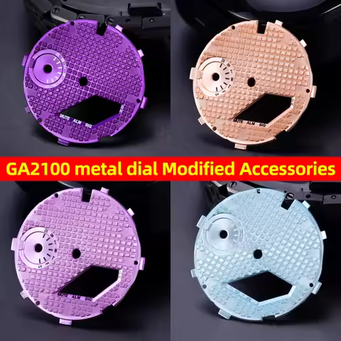 GA2100 dial Mod kit for G-SHOCK Casioak GA-2100 GA-2110 DIY surface metal dial scale Waffle Face dia