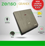 [Ready Stock][SIRIM] ZENSO Switch - Grande Hairline Black Switches & Sockets #Grande Black Suis Ruma