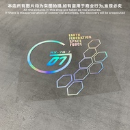 SGLink [1454 People Collection] GM Hollow Car Sticker Gundam RX-78-7 EFSF Earth Federal Universe Tro