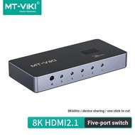 Maito Dimensional 3 In 5 In 1 Out HDMI Switcher 3 Port 5 Port 8K2.1 HD Switcher HD031H