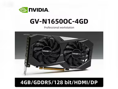 GIGABYTE GTX 1650 GPU GV-N1650OC-4GD graphics card support 4GB GDDR5 128 bit PCI-E 3.0 PSU 300W DP H