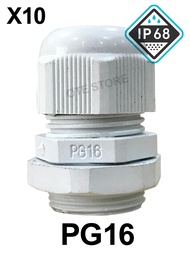 Light Grey Nylon S-Type Weatherproof PG-Gland IP68 Cable Gland (PG7 / PG9 / PG11 / PG13.5 / PG16 / P