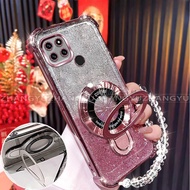 Case for Realme C21y c25y c21 phone case U-shaped wireless charging bracket four corner anti drop tr