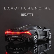 1:32 Bugatti La V Oiture Noire รถรุ่นโลหะ D Iecasts และของเล่นยานพาหนะล้อแม็กรถยนต์ของเล่นทั่วโลก Limited Edition เด็กของเล่นเด็ก