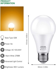 9W(70 瓦) 800流明智能WIFI LED燈泡  bbsckp 9W (70 Watt Equivalent) 800 Lumen Smart Sensor WIFI LED Light Bulb 夜燈 壁燈 智能感應 充電夜燈 usb夜燈 night light LED燈條 觸摸開關 臥室夜燈 人體感應 Dimmable Led 觸控夜燈 觸摸感應 牀頭燈 櫥櫃夜燈