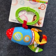 Jollybaby 拉鈴交通工具-火箭款拉鈴 拉鈴  BB玩具 嬰兒玩具 初生嬰兒玩具 BB公仔 嬰兒公仔 火箭公仔 音樂盒玩具 音樂公仔