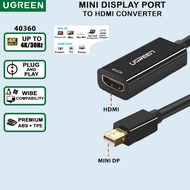 Ugreen 40360 Converter Mini Dp Thunderbolt 2.0 To Hdmi 4K Laptop Monitor Pc Komputer