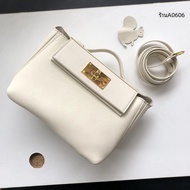 ทันสมัย ความจุขนาดใหญ่ หนัง Kelly Bag Lock Buckle Single Shoulder Crossbody Double Shoulder ลำลอง ผู