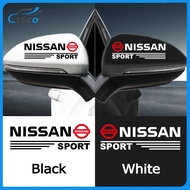 Ciscos Car Rearview Mirror Decoration Sticker Car Accessories For Nissan Note GTR Qashqai Serena NV350 Kicks Sylphy NV200 X Trail Teana Elgrand