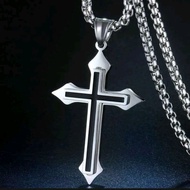Christian Cross Necklace Jesus Christ Cross Necklace Titanium Necklace