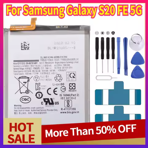 Battery for Samsung Galaxy S20 FE 5G SM-G781 A52 SM-A526/DS 4500mAh EB-BG781ABY Battery Replacement