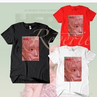 IU HER WORLD CONCERT TOUR 2024 POSTER T-SHIRT IN ICE BSD TSHIRT NOBAR CONCERT CLOTHES IDOL UAENA LEE
