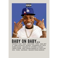 【READY STOCK】Poster Cover Album Baby on Baby by DaBaby for Room/Barber/Gift/Gym