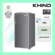 Khind Single Door Refrigerator RF160 (150L) Peti Sejuk 2 Pintu