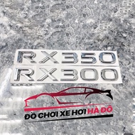 Braille Letters RX 300 / RX 350 Lexus Rear Sticker - RX300 RX350 Lettering Sticker Lexus RX Rear Sti