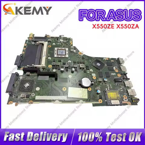 X550ZE Laptop Motherboard For ASUS VivoBook VM590Z X550Z X550ZE A555Z K555Z A550ZE K550ZE F550ZE Mai