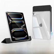 zoyu | Ốp lưng bảo vệ iPad Air 6 có khe cắm bút Apple Pencil Ốp lưng iPad Pro 11 inch có thể tháo rờ