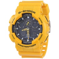 G-SHOCK GA-100A-9A, overseas model, analog/digital combo, 1/1000 sec stopwatch, imported.