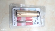Tabung V5 dengan Put 0.5 mm - panjang 7cm Terbuat dari logam kuningan od 22 - Cocok untuk penggunaan