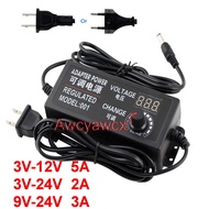 AC Adjustable ON OFF Adapter DC 3V 4V 4.5V 5V 6V 7V 7.5V 8V 9V 10V 12V 13.5V 14V 15V 16V 17V 18V 19V