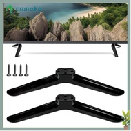 TAMAKO TV Stand Base Mount, Black With Screws TV Base Stand Legs,  Universal TV Stand Leg Base Brack