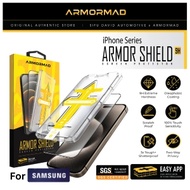 ARMORMAD Samsung Screen Protector Armor Shield 9H + Easy App for A52/ S21/ S22/ S23/ S24/ S25 with O