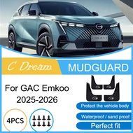 Mud Flaps  For GAC Emkoo 2025-2026 Fender Wheel Mudguards Front Rear Splash Guards Waterproof mud pr