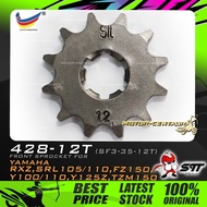 GEGANCU DEPAN STT HARDEN STEEL FRONT SPROCKET (SF3-35-12T) RXZ-428-12T FOR YAMAHA Y100/110/125, FZ15