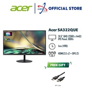 ACER SA322QU E / SA322QUE 31.5"  MONITOR ( 31.5" IPS WQHD / 1Ms / 100Hz / FREESYNC / HD MI + DP)