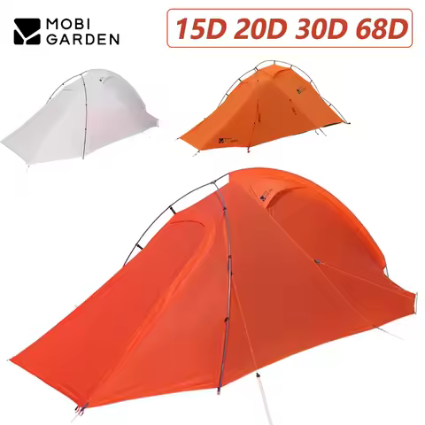 MOBI GARDEN Camping Tent 15D 20D 30D 68D Nylon Ultralight Outdoor Hiking Travel Backpacking Trekking