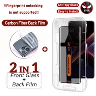 POCO X7 Privacy Tempered Glass for Xiaomi POCO F7 X7 X6 X5 X3 NFC M6 M4 M3 M2 M6 Pro C71 C75 C65 5G 