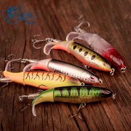 Mồi Câu Lure Whopper Popper Đuôi Xoay Mắt 3D siêu Đẹp