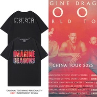 Imagine Dragons surrounding printed T-shirt short sleeve concert support same loose clothes