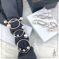 Ring brooch tudung mutiara Muslimah Cincin Tudung Scarf Buckle Tudung Ring Tudung Bawal Ring Tudung 