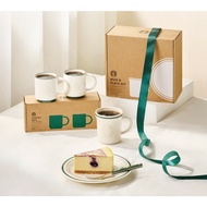Starbucks Green Siren Mug Set / Mug Plate Set