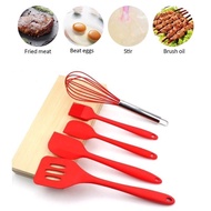 5 pieces Silicone Cooking Utensils Set Non Stick Spatula Shovel 5 in 1 Cooking Tools Set