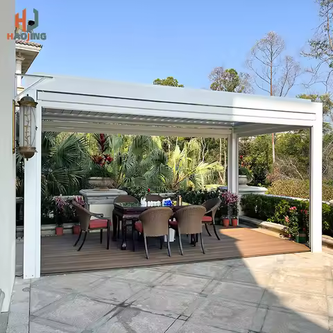 Outdoor Garden Gazebo furniture da esterno Aluminum Pavillion 3x4 4x4 6x3 Customized Metal Electric 