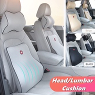 Car Neck Headrest Pillow Head Support Cushion Breathable Memory Foam Guard Comfortable Lumbar Pillow