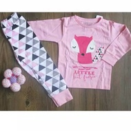 Nexx 53 Pajamas Imported Cotton Girls 6 Years Old 7 Years Old fox Good pink fox