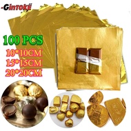 100 Sheets of Chocolate Foil Chocolate Foil Chocolate Wrapper Foil Paper Chocolate Wrapper Gold Pape