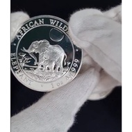 2011 | 2012 1oz Somalia Elephant Silver Coin