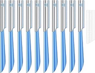 10Pcs Face Razor for Women, Exfoliating Dermaplaning Tool, Precision Blade, Comfort Grip Handle, Tra