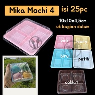 [CONTENTS 25 PC] Mika box mochi 4 compartments mica packaging 4 compartments mochi box 4 mica mochi 