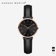 Jam Tangan Hannah Martin Pria Wanita Couple Kulit Original Tipis Luxury Tahan Air