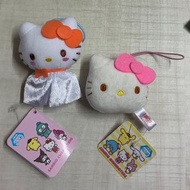 日本景品 Hello Kitty晴天娃娃+大頭吊飾公仔