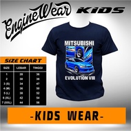 Mitsubishi evolution 8 children's t-shirt t-shirt evo 8 racing car t-shirt br