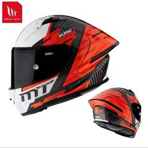 Spanish MT KRE+ Carbon Fiber Motorcycle Helmet ECE DOT Approved Full face Professional racing helmet