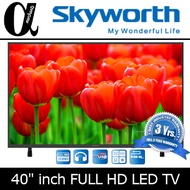 SKYWORTH 40inch FULL HD LED TV / 1920p X 1080p /  V II Digital Engine / 75W / 3 Years Local Warranty