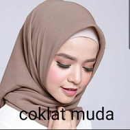 Hijab bella square // Jilbab segi empat polos